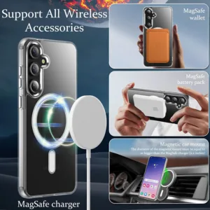 کاور مسیر مدل Clear Magnetic Magsafe مناسب برای گوشی موبایل سامسونگ Galaxy A35