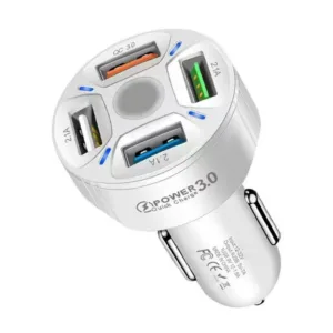 شارژر فندکی 30 وات چهار پورت مدل BK-360