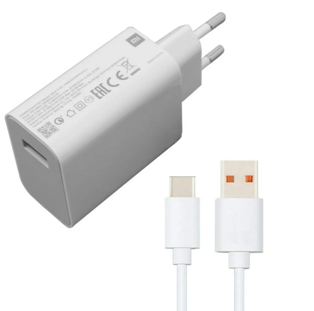 شارژر دیواری  مدل 33 وات توربو به همراه کابل USB-C