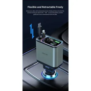 شارژر فندکی گرین لاین مدل Retractable