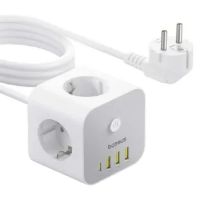 شارژر رومیزی 20 وات 4 پورت بیسوس مدل  PowerCombo Cube 20w S321A