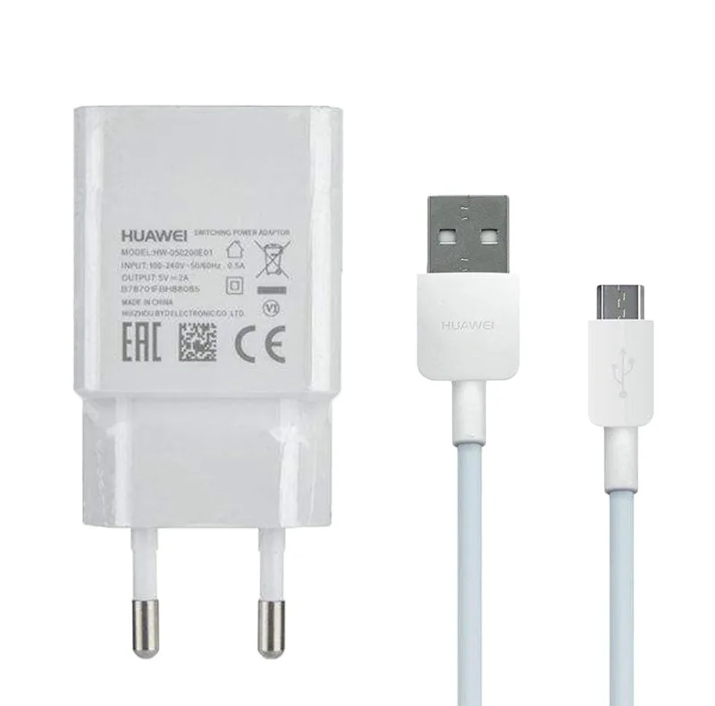 شارژر دیواری  مدل HW-050200E01 به همراه کابل تبدیل microUSB