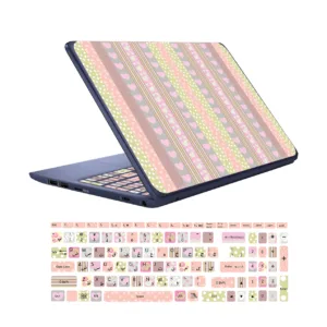 استیکر لپ تاپ کد F-01 به همراه برچسب حروف فارسی کیبورد