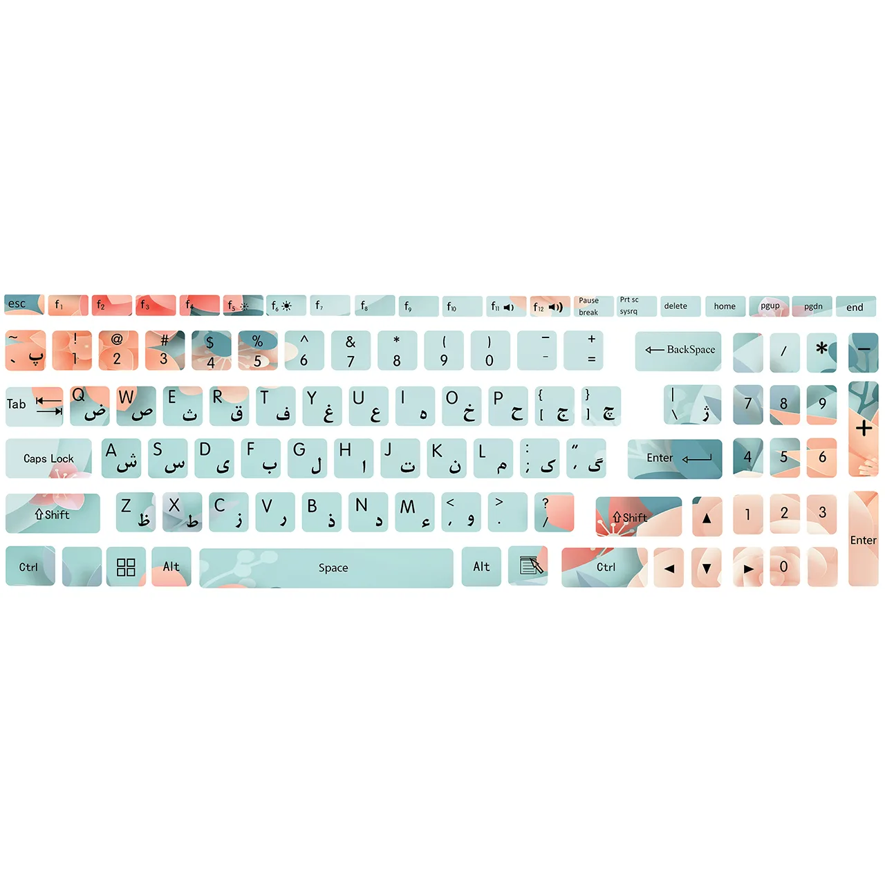 برچسب حروف فارسی کیبورد کد G-04