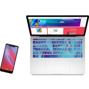 استیکر لپ تاپ کد C-08 به همراه برچسب حروف فارسی کیبورد