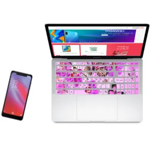 استیکر لپ تاپ کد B-07 به همراه برچسب حروف فارسی کیبورد