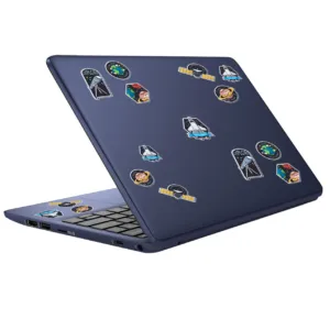 استیکر لپ تاپ کد SP-CE01 مجموعه 6 عددی