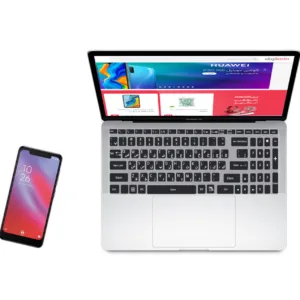 استیکر لپ تاپ کد JK08 به همراه برچسب حروف فارسی کیبورد