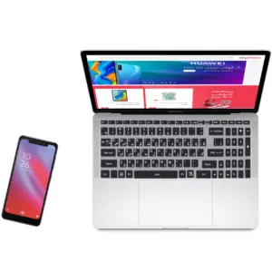 استیکر لپ تاپ کد sp-der 04 به همراه برچسب حروف فارسی کیبورد
