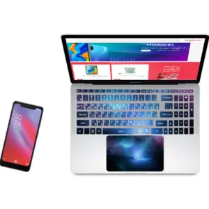 استیکر لپ تاپ کد spa-ce 05 به همراه برچسب حروف فارسی کیبورد