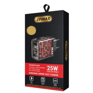شارژر دیواری 25 وات اپی مکس مدل TAIWAN GaN EU-151
