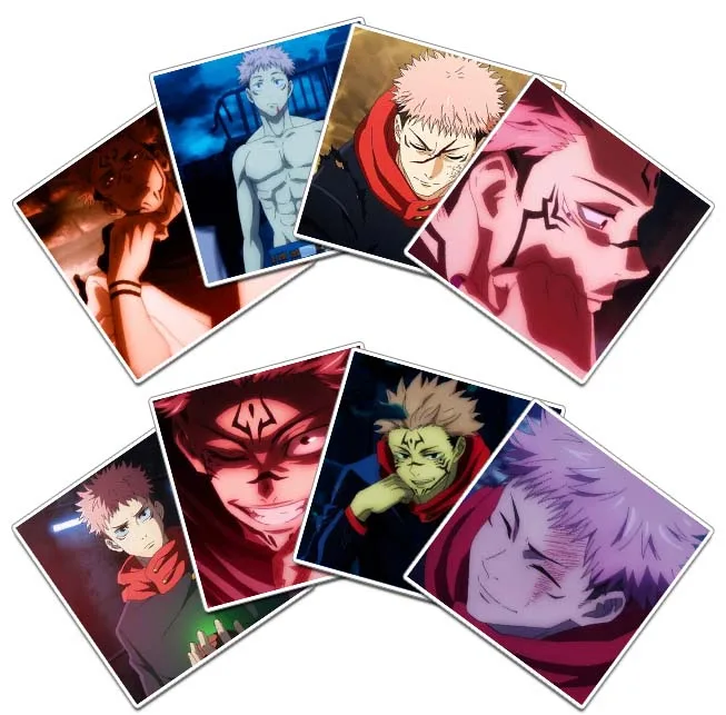 استیکر و برچسب گوفی مدل ایتادوری انیمه جوجوتسو کایسن Jujutsu Kaisen Anime کد K19 مجموعه 8 عددی