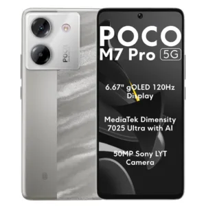 گوشی موبایل شیائومی مدل Poco M7 Pro 5G دو سیم کارت ظرفیت 512 گیگابایت و رم 12 گیگابایت