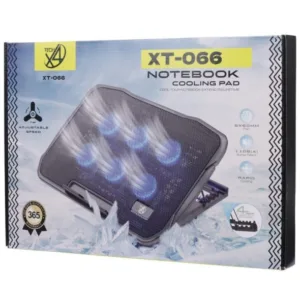 پایه خنک‌کننده لپ‌تاپ ایکس فورتک مدل xt-066 دارای شش عدد فن مناسب برای لپ تاپ‌های 17.1 اینچی و بزرگتر