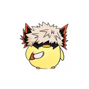 استیکر لپ تاپ و موبایل مدل انیمه طرح مدرسه قهرمانانه من کاتسوکی باکوگو My Hero Academia Katsuki Bakugo کد 3643