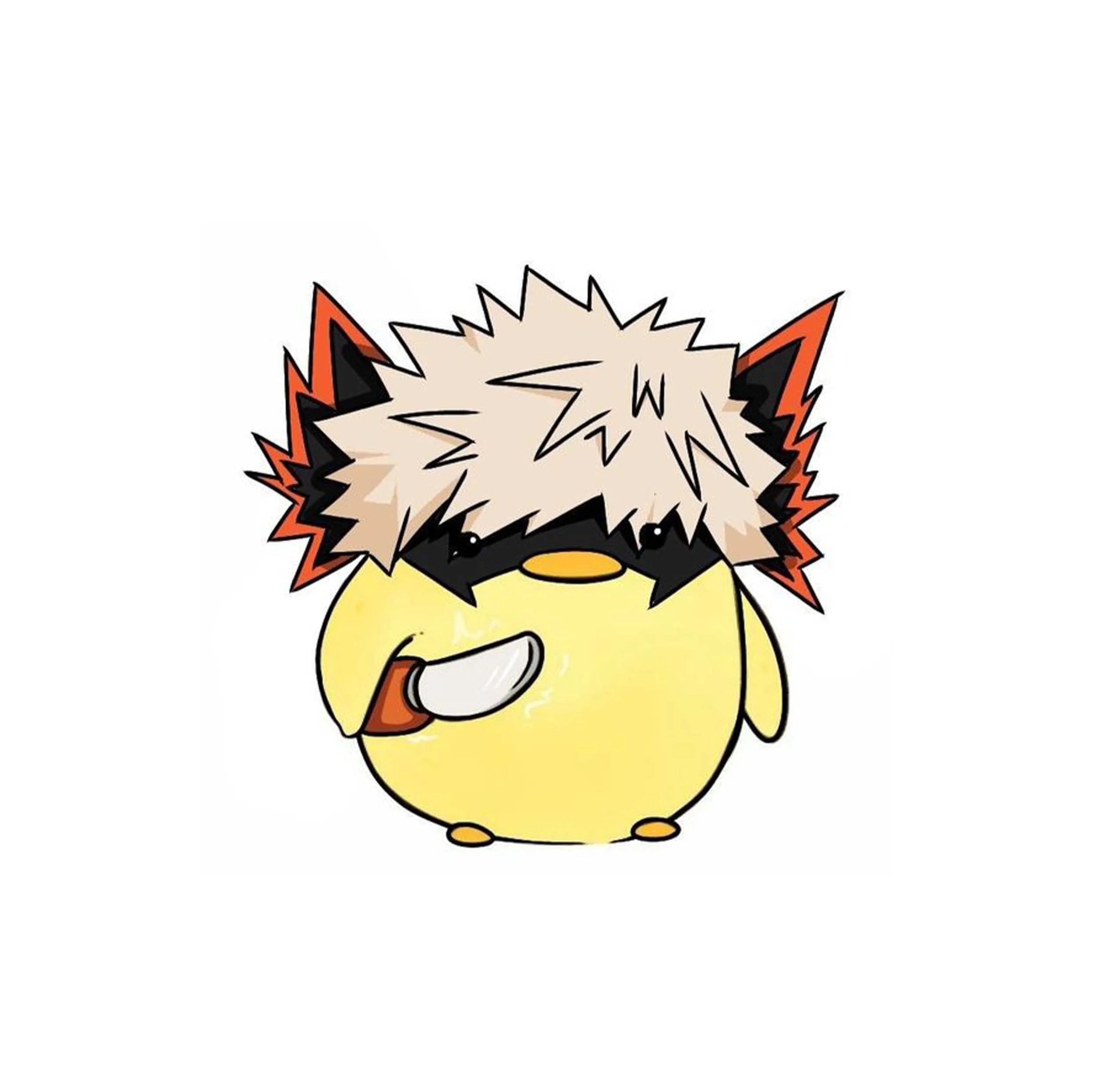 استیکر لپ تاپ و موبایل مدل انیمه طرح مدرسه قهرمانانه من کاتسوکی باکوگو My Hero Academia Katsuki Bakugo کد 3643