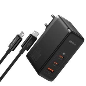 شارژر دیواری 160 وات بیسوس مدل CCGAN160CE به همراه کابل تبدیل USB-C