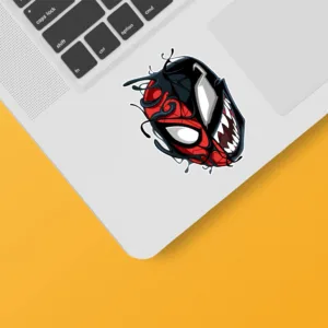 استیکر لپ تاپ و موبایل بووم طرح اسپایدرمن و ونوم کد MR1