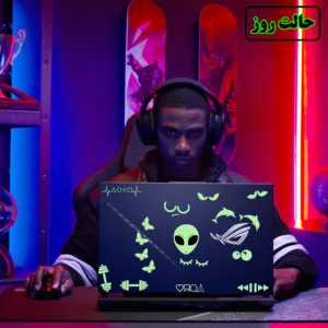 استیکر لپ تاپ مدل شب نما طرح پلک کد CK بسته چهار عددی