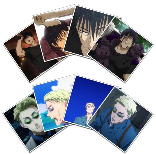 استیکر و برچسب گوفی مدل توجی و نانامی انیمه جوجوتسو کایسن Jujutsu Kaisen Anime کد K10 مجموعه 8 عددی