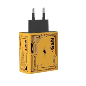 شارژر دیواری 120 وات مدل HX111-A+C به همراه کابل تبدیل USB / USB-C به لایتنینگ / USB-C