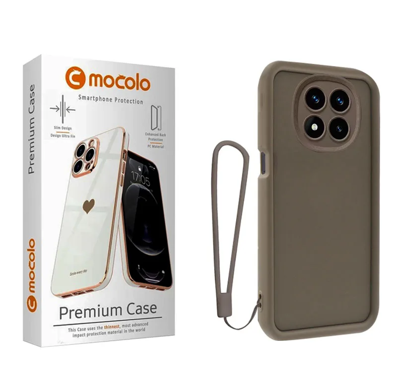 کاور موکولو مدل Silicone Puffer Strap مناسب برای گوشی موبایل شیائومی Redmi Note 14 Pro 4G به همراه بند آویز