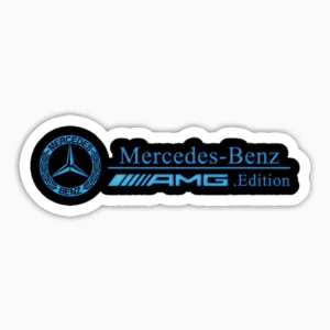استیکر لپ تاپ و موبایل بووم طرح ماشین مدل لوگو بنز AMG کد KT04