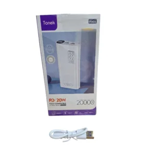پاوربانک 22.5 وات تونک مدل PH04 ظرفیت 2000 میلیآمپرساعت به همراه کابل USB-C
