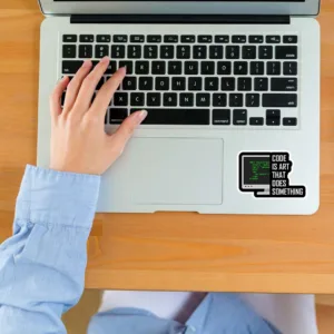 استیکر لپ تاپ کارنیکا طرح برنامه نویس مدل programmer-2222094 مجموعه 2 عددی