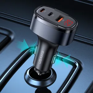 شارژر فندکی 100 وات سه پورت یوسمز مدل CC257