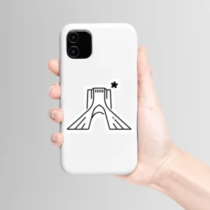 استیکر لپ تاپ و موبایل بووم طرح نوستالژی مدل تهران کد TR57