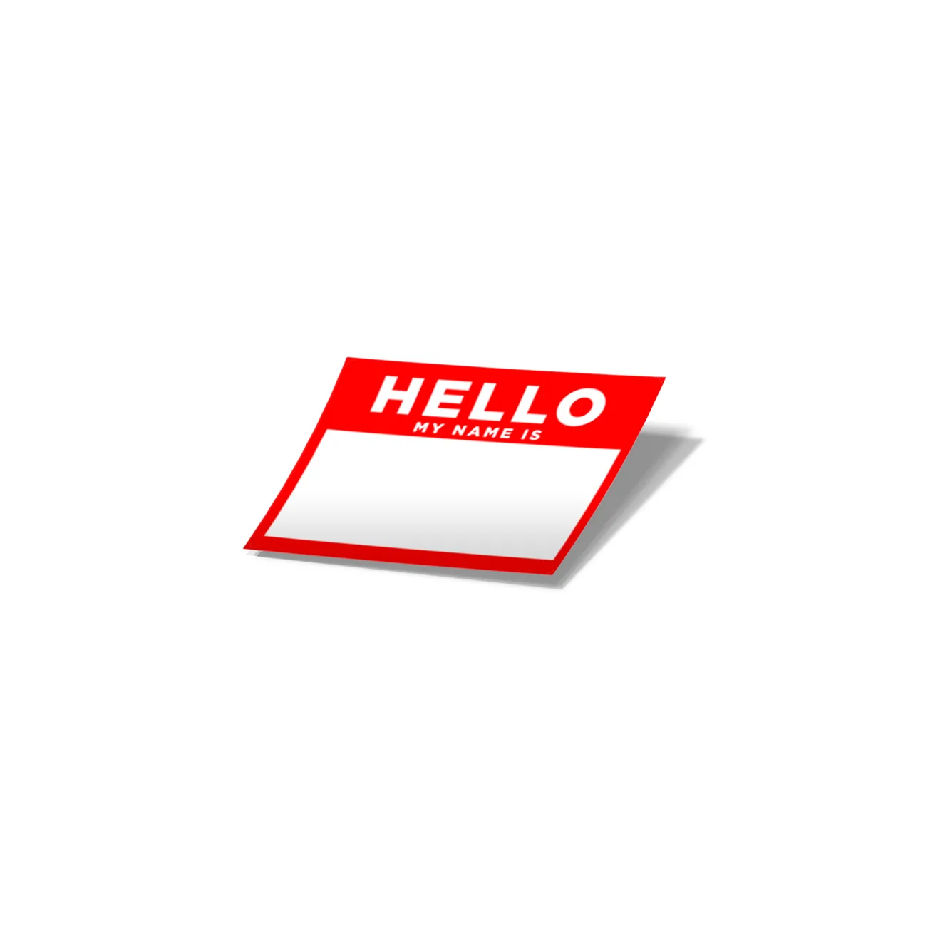 استیکر لپ تاپ لولو طرح سلام اسم من هست HELLO MY NAME IS BLANK کد 771