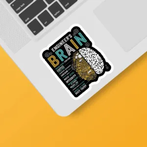 استیکر لپ تاپ و موبایل گوفی طرح مغز انسان مدل Brain 1