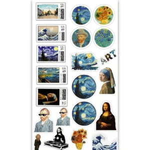 استیکر طرح art مجموعه 21 عددی