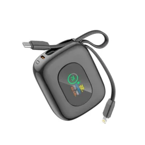 پاوربانک 22.5 وات بودی مدل PB823B ظرفیت 10000 میلی‌آمپرساعت به همراه 2 کابل USB-C و lightning