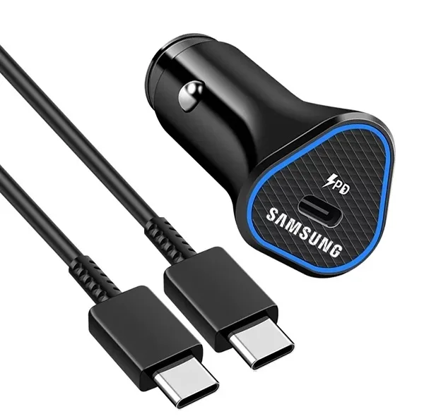 شارژر فندکی سامسونگ مدل EP-L502 به همراه کابل تبدیل USB-C