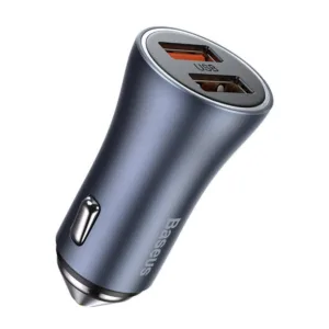 شارژر فندکی باسئوس مدل TZCCJD-40W به همراه کابل تبدیل USB-C