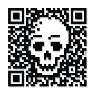 برچسب لپ تاپ پویا مارکت طرح اسکلت کد 3098