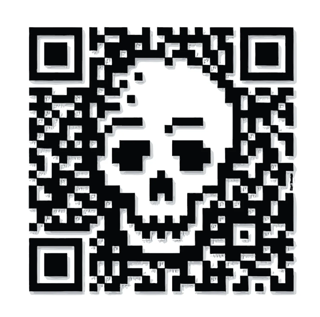 برچسب لپ تاپ پویا مارکت طرح اسکلت کد 3098