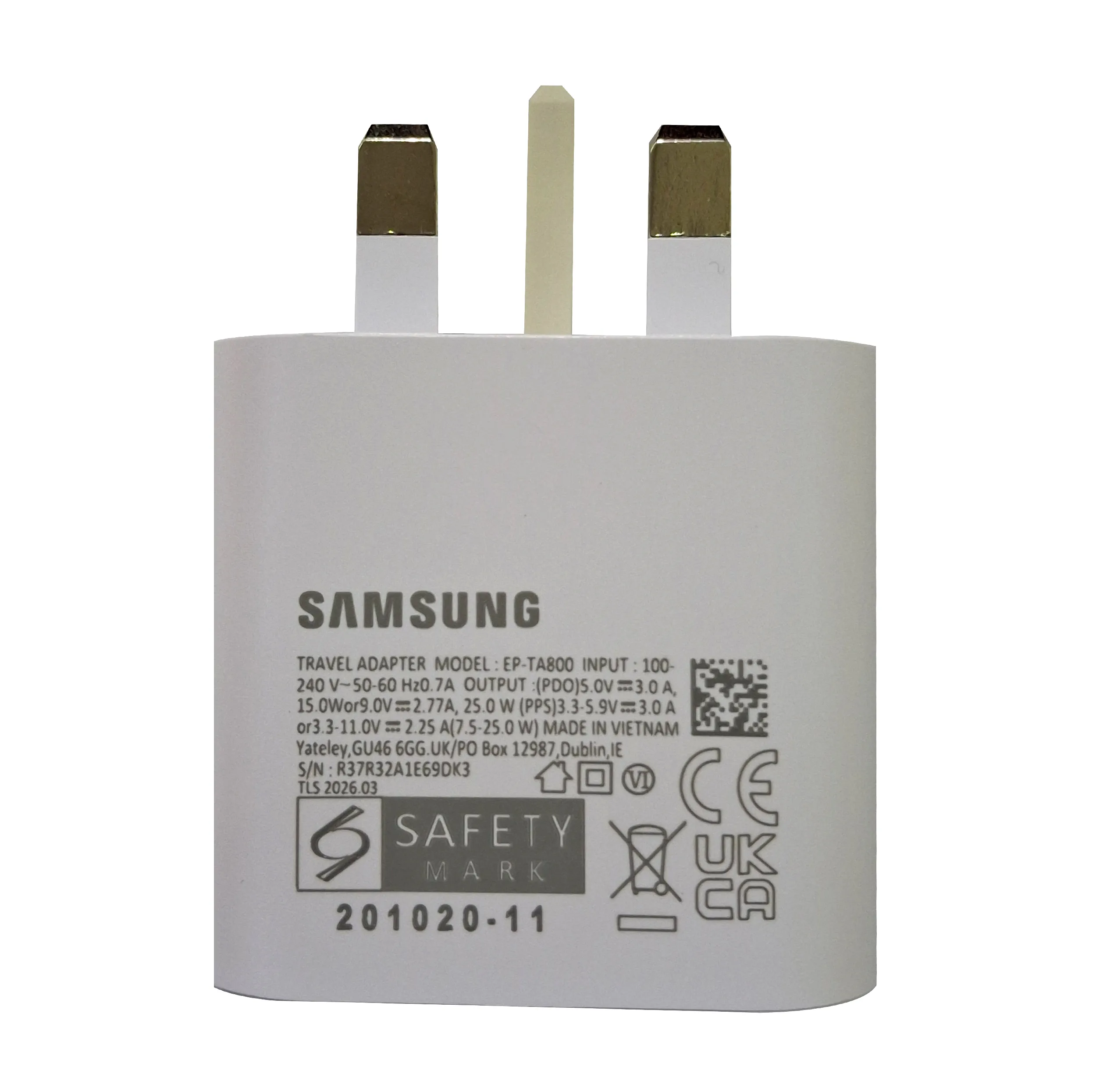 شارژر دیواری 25 وات USB-C مدل EP-TA800 ویتنام