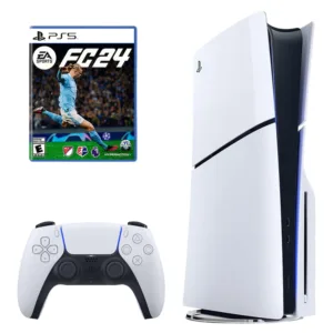 کنسول بازی سونی مدل PlayStation 5 Slim ظرفیت یک ترابایت ریجن اروپا 2016A به همراه بازی EA Sports FC 24