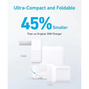 شارژر دیواری 33 وات انکر مدل B2331K21 به همراه کابل USB-C به لایتنینگ به طول 1 متر