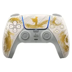 دسته بازی پلی استیشن 5 سونی مدل DualSense Ghost of Yotei Gold Limited Edition