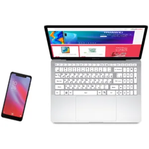 برچسب حروف فارسی کیبورد مدل wh-te