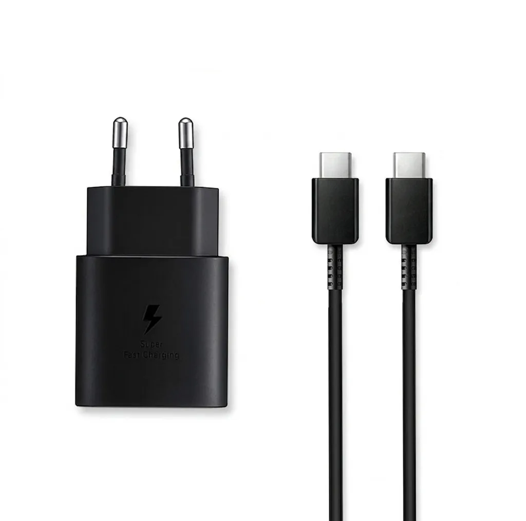 شارژر دیواری سامسونگ مدل EP-TA800 به همراه کابل تبدیل USB-C