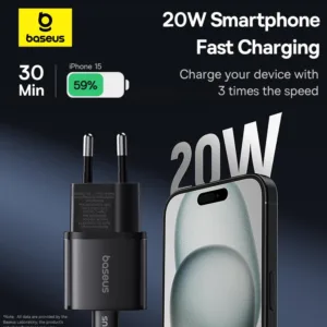 شارژر دیواری 20 وات بیسوس مدل GaN5S