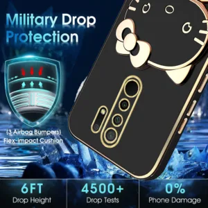 کاور گاردتک اساک مدل Kitty Strap مناسب برای گوشی موبایل شیائومی Redmi 9 / Redmi 9 Prime به همراه بندآویز