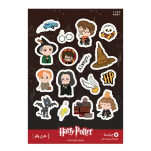 استیکر لپ تاپ و موبایل پیله طرح هری پاتر کوچک مدل Harry Potter 3 کد SP1 مجموعه 16 عددی