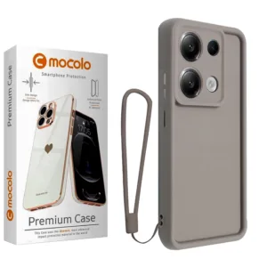 کاور موکولو مدل Silicone Puffer Strap مناسب برای گوشی موبایل شیائومی Redmi Note 14S به همراه بند آویز