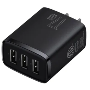 شارژر دیواری 17 وات سه پورت بیسوس مدل Compact 3U 17W CN